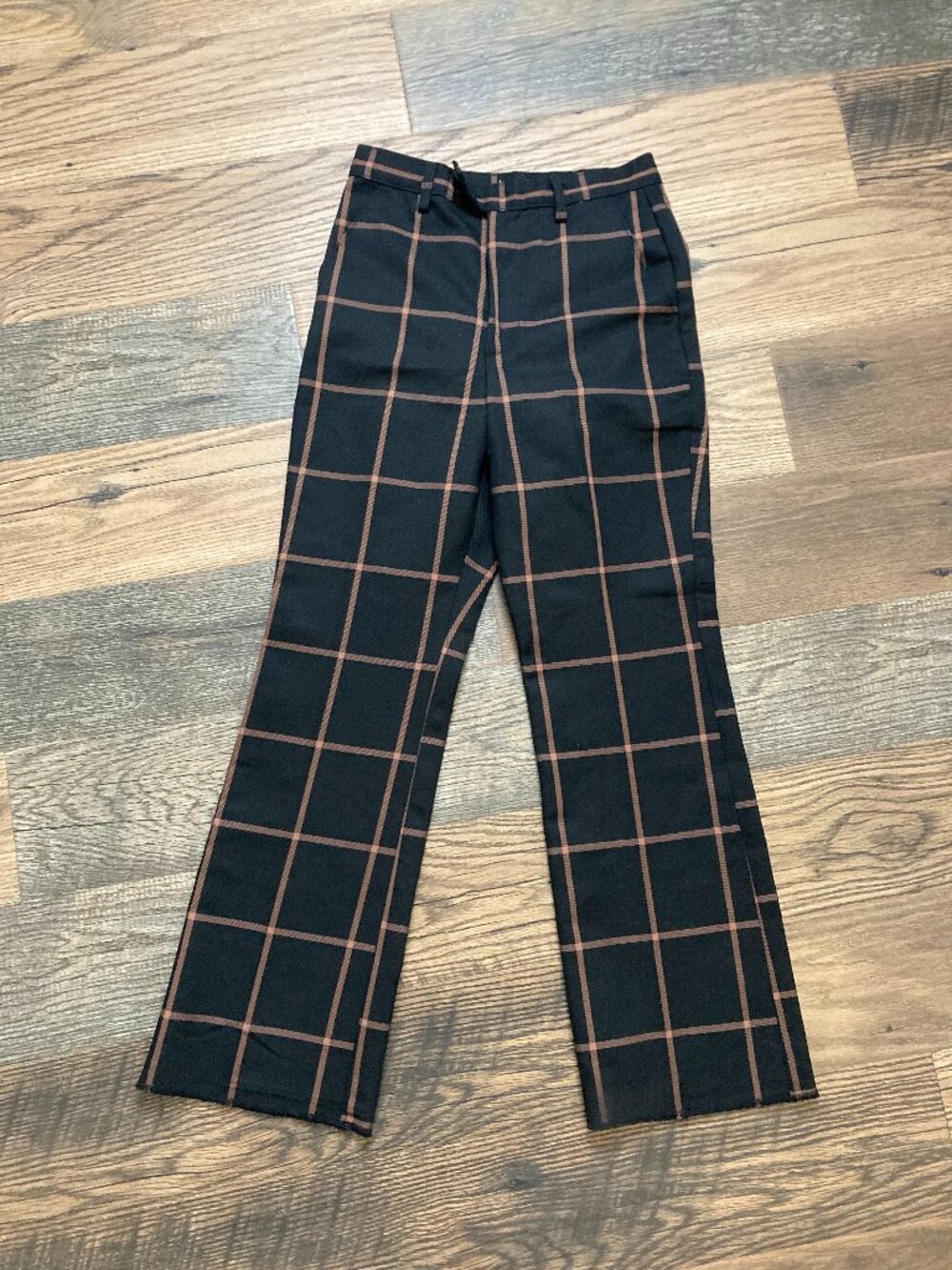 Levi’s Math Club Flare Academia Plaid Pant Sz 27 L29